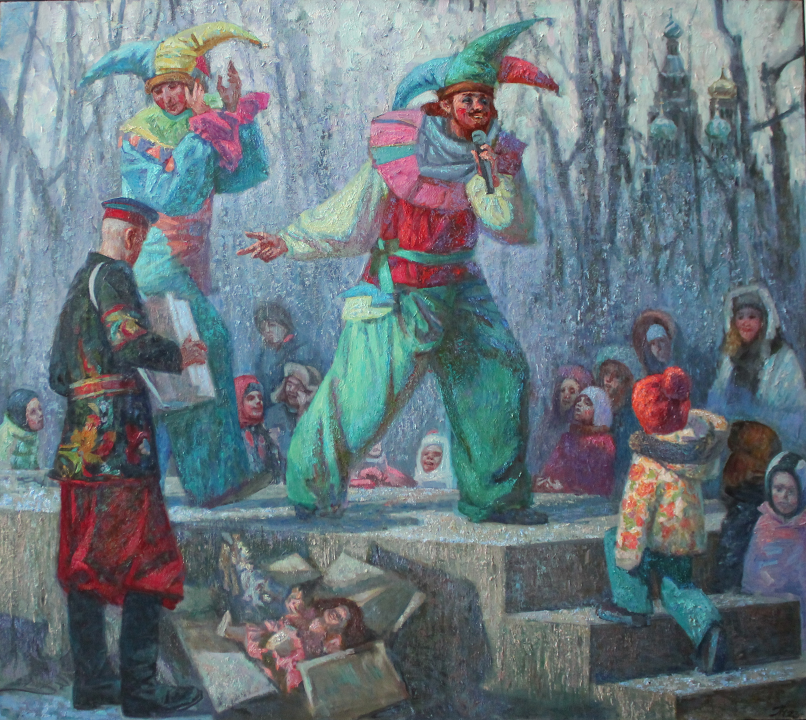 «Представление», Чесноков Петр Серафимович, художник, купить картину, купить, работы, аукцион, живопись, галерея ОПХ, Bidspirit, бидспирит, магазин, выставка
