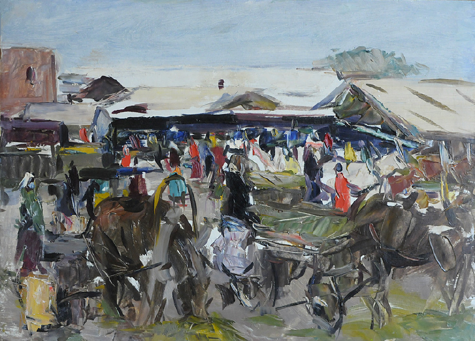 «Псков. Рынок.», 1958, Семенов А.Н.