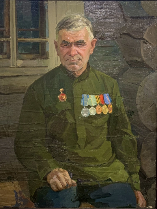 «Портрет Ветерана», Железнов Михаил Петрович, художник, купить картину, купить, работы, выставка, живопись, галерея ОПХ, портреты, выставка портретов, соцреализм