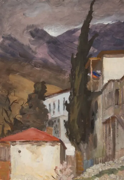 «Гурзуф», Кофман Сильвия Соломоновна, художник, купить картину, купить, работы, аукцион, живопись, галерея ОПХ, Bidspirit, бидспирит, магазин, выставка