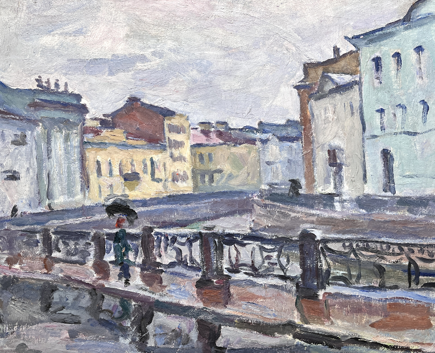 «На Мойке», Егошин Г.П., картина, живопись