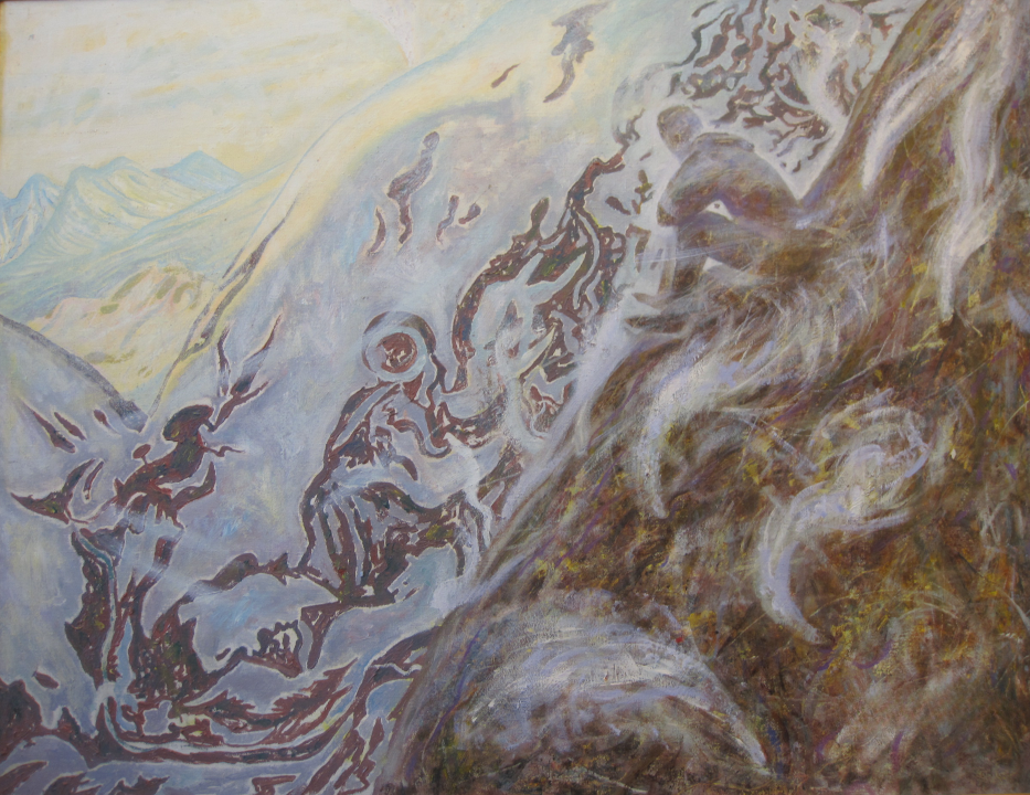 «Странное место», 1991 г., Емец Сергей Алексеевич, купить картину.
