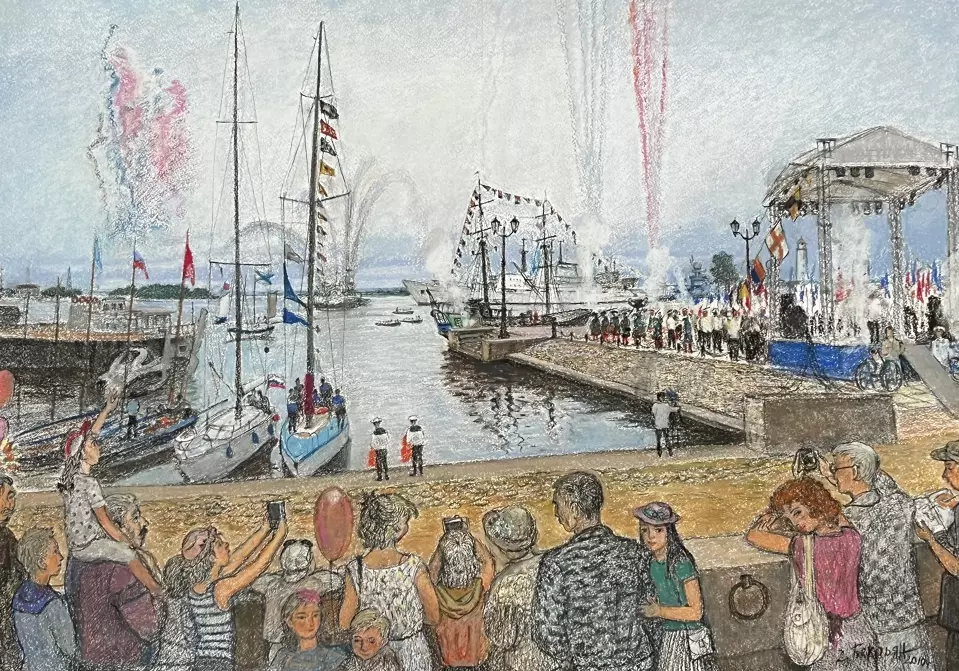 «Праздник в Кронштадте», Бекарян Дзовинар Аровна, художник, купить картину 