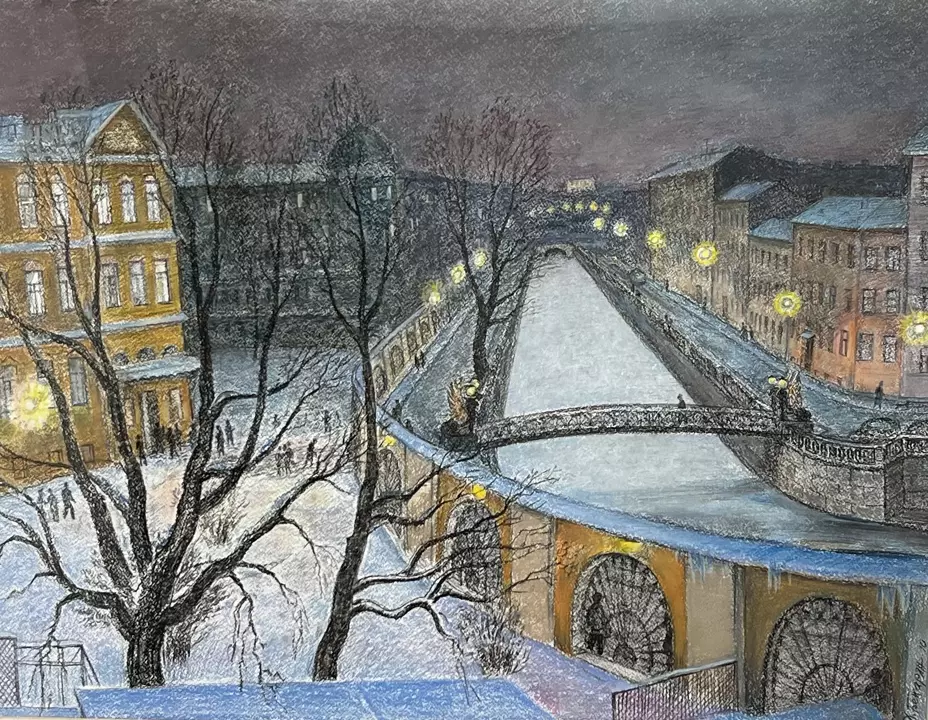 «Зимний город», Бекарян Дзовинар Аровна, художник, купить картину