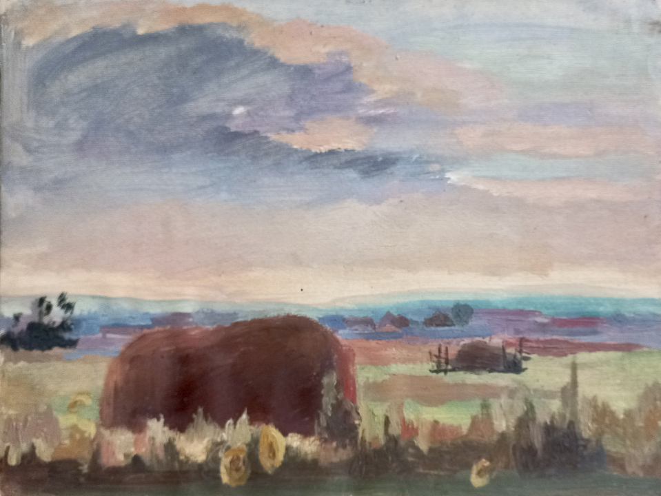 «Стог на закате», Белаковская Виктория Марковна, художник, купить картину