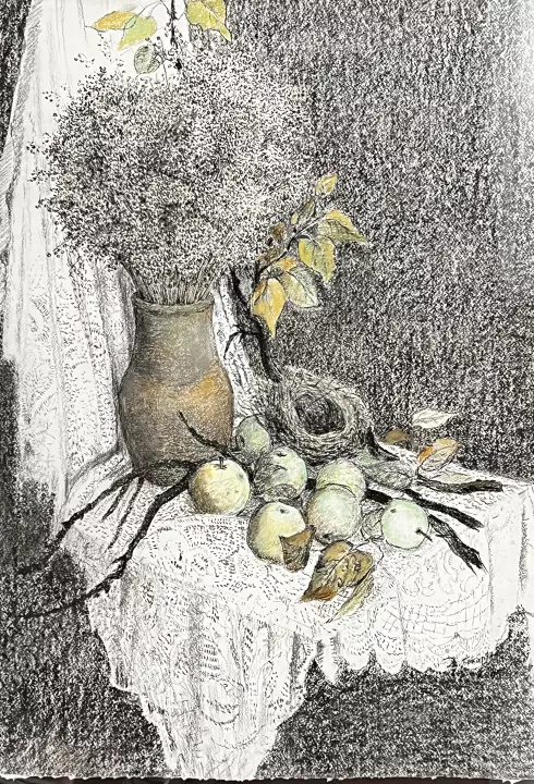 «Натюрморт с яблоками», Бекарян Дзовинар Аровна, художник, купить картину