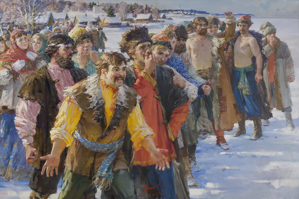 «Молодецкий свист. Трилогия "Стенка на стенку"», Гукасов Григорий Андреевич, купить картину.