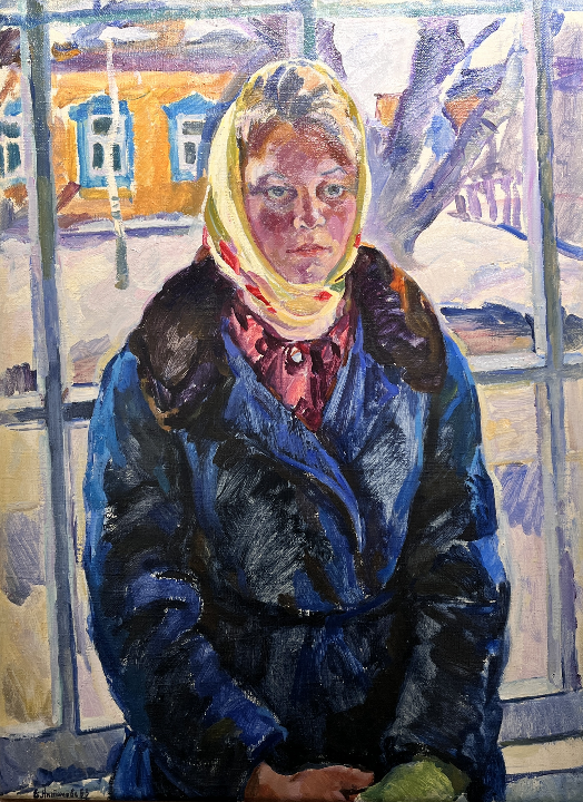 «Девушка из Переславля», Антипова Евгения Петровна, картина, живопись