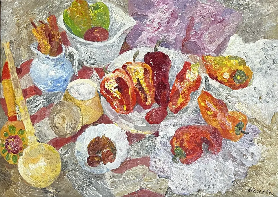«Натюрморт с перцами», Милова Л.А.