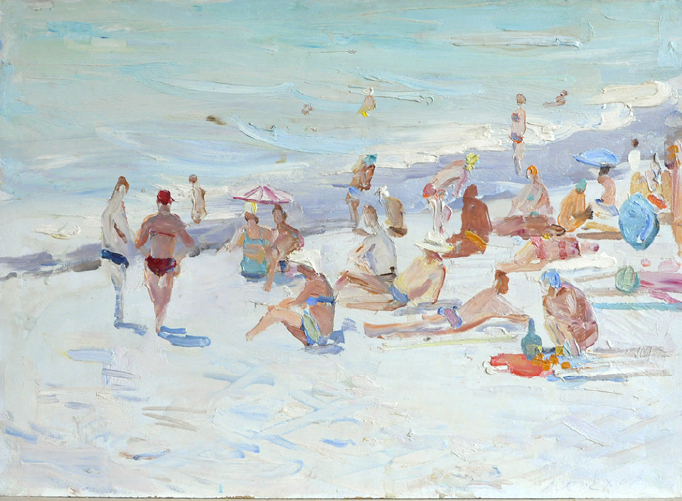 «На пляже», 1959, Орехов Л.Н.