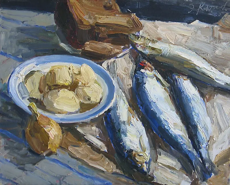 «Синяя селедка», Козлов Энгельс Васильевич, художник, купить картину, купить, работы, выставка, галерея ОПХ