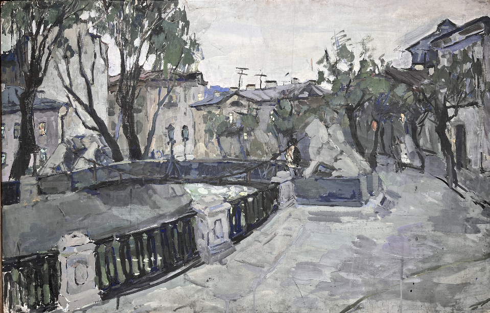 «Львиный мост», Рахина В.И., картина, живопись