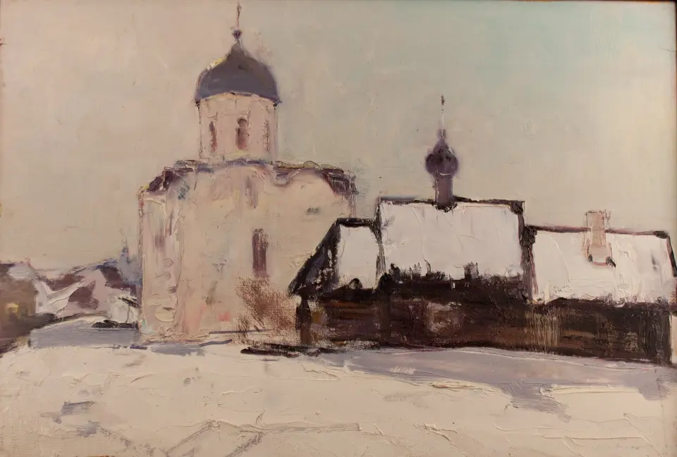 «Церковь и Часовня - Старая Ладога», Белокуров Константин Сергеевич, художник, купить картину