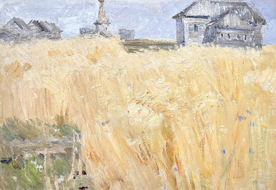 «Рожь», Тюленев В.И., картина, живопись