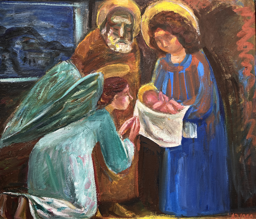 «Рождество Христово», Аршакуни З.П., картина, живопись