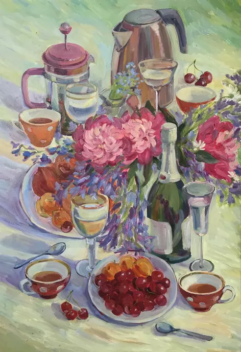 «Дачный полдник», Егошина Вера Алексеевна, художник, купить картину