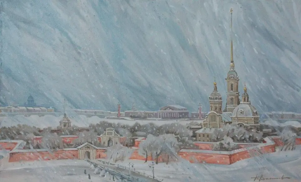 «Заячий остров», Васильев Юрий Анатольевич, художник, купить картину, купить, работы, аукцион, живопись, галерея ОПХ, Bidspirit, бидспирит, магазин