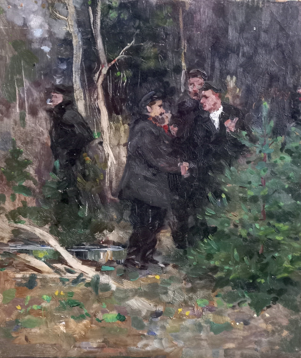 «В лесу», Прошкин В.В., художник, картина, живопись, купить картину