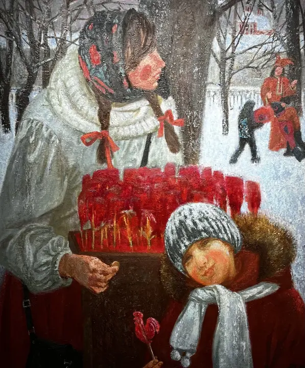 «Петушки», Чесноков Петр Серафимович, художник, купить картину, купить, работы, аукцион, живопись, галерея ОПХ, Bidspirit, бидспирит, магазин, выставка