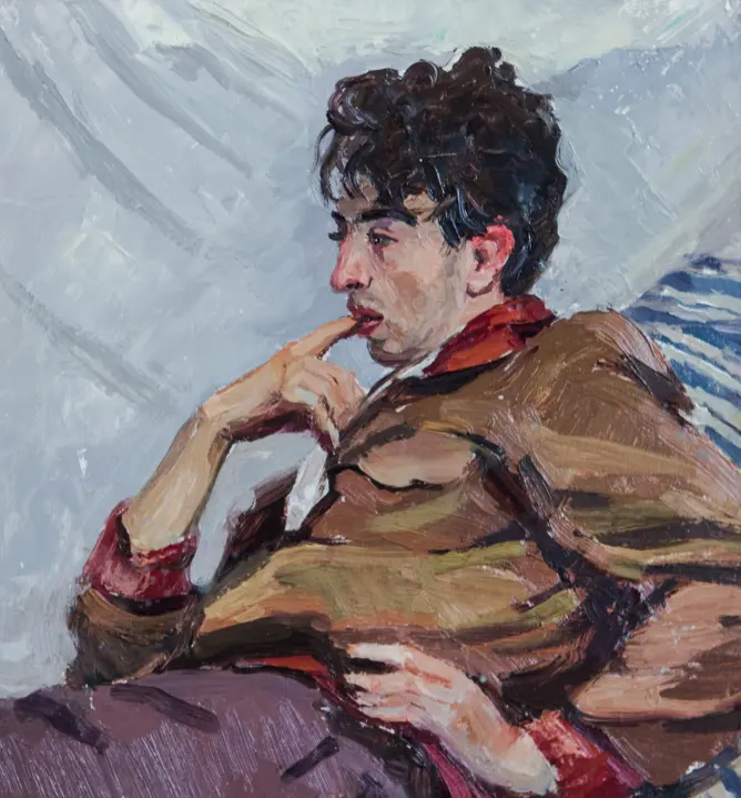 «Портрет А.А. Забежинского», Кузов Лев Иванович, художник, купить картину, купить, работу, живопись, аукцион, галерея ОПХ, портрет, соцреализм, бидспирит, Bidspirit