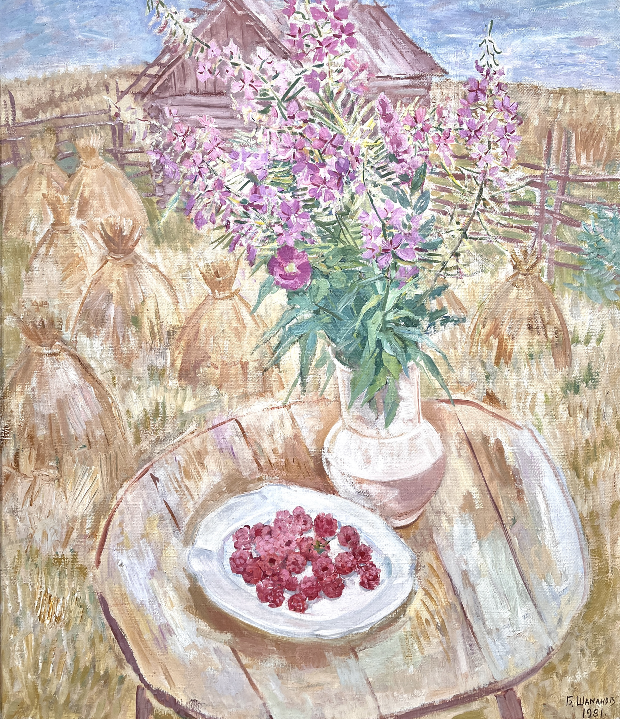 «Август», Шаманов Б.И., картина, живопись