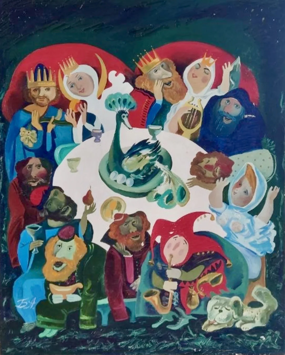 &laquo;Сказки Пушкина&raquo;, Александров Б.Н., художник, купить картину, купить, работы, аукцион, графика, галерея ОПХ, Bidspirit, бидспирит, магазин