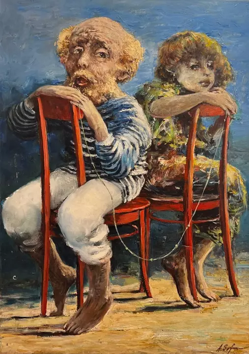 «Узелки жизни», Софьин Андрей Алексеевич, художник, живопись, графика, выставка, галерея ОПХ, выставка «Автопортреты» – XXVIII Международного фестиваля искусств «Сергей Осколков и его друзья»