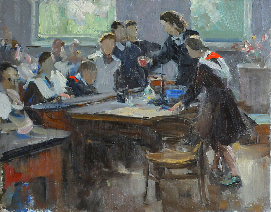 «На уроке химии», Чекалов В.Ф., 1960