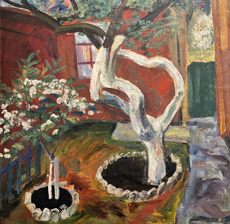 «Дворик»,Аршакуни З.П., картина, живопись