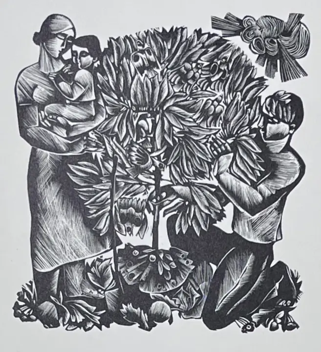 &laquo;Дерево&raquo;, Н.Х., художник, купить картину, купить, работы, графика, галерея ОПХ, аукцион