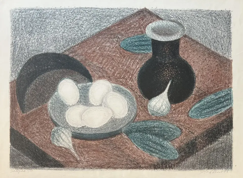 &laquo;Завтрак&raquo;, Агабеков Александр Суренович, художник, купить картину, купить, работы, графика, галерея ОПХ, аукцион