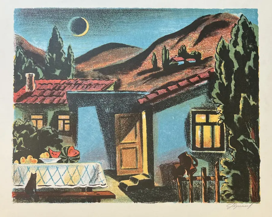 Разинков Юрий Фёдорович, художник, купить картину, купить, работы, графика, аукцион, бидспирит, галерея ОПХ, Bidspirit