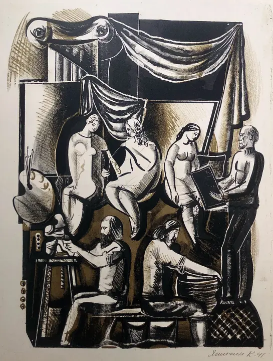 &laquo;В мастерской художника&raquo;, Яшигин К.