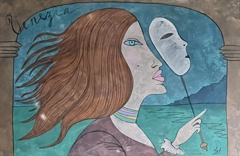 «Венеция», Нелюбина Анастасия, художник, купить картину, купить, работу, выставка, галерея ОПХ, аукцион