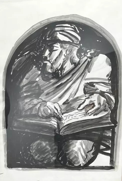 «Мудрец с книгой», Добровольский Александр Анатольевич, художник, купить картину