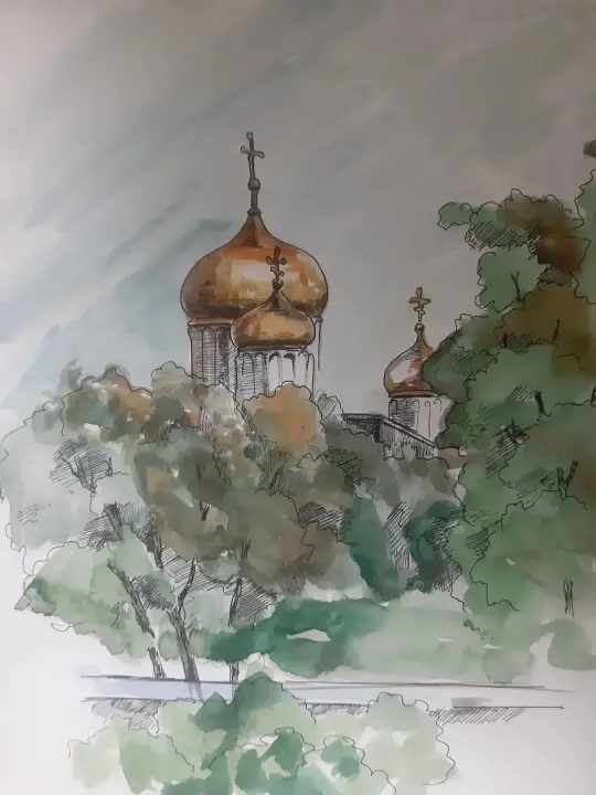 «Золотые купола», Ефимова Марина, купить работу.