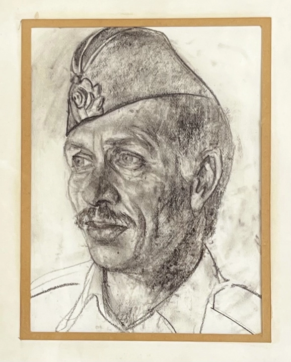 «Портрет старшего мичмана Негуляева А.П.» б.с., Яркин Владимир Петрович, художник, купить картину, купить, работы, рисунок, выставка «Полюса живописи», галерея ОПХ