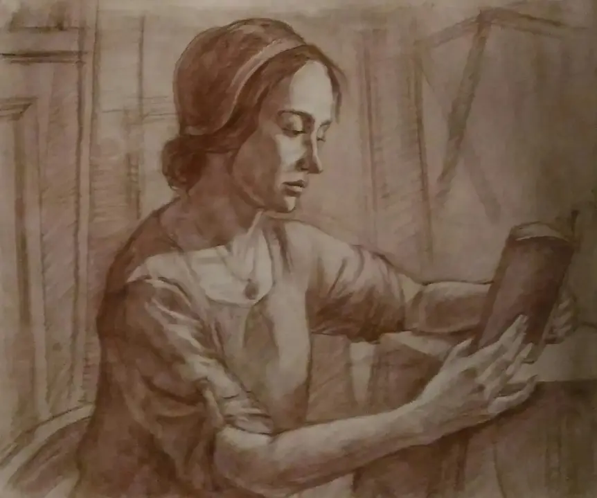 «Девушка с книгой», Ефимова Марина, купить работу.