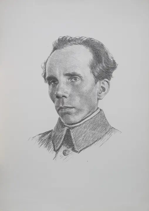 «Портрет Н. Островского», Н.Х., художник, купить картину,.
