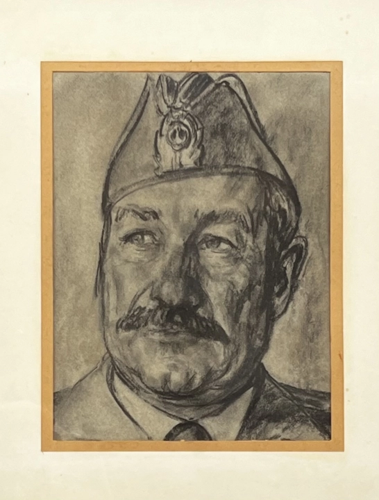 «Портрет мичмана Кириченко А.С.» б.с., Яркин Владимир Петрович, художник, купить картину, купить, работы, рисунок, выставка «Полюса живописи», галерея ОПХ