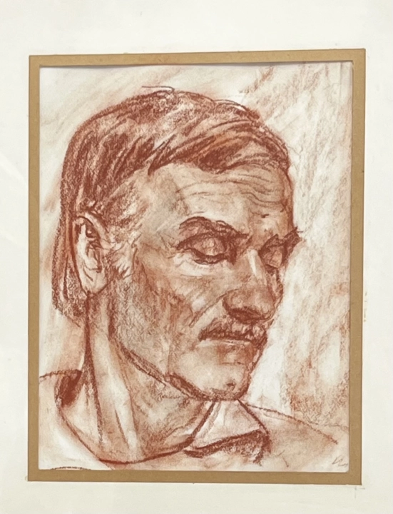 «Портрет инженера Ткачук Г.В.» б.с., Яркин Владимир Петрович, художник, купить картину, купить, работы, рисунок, выставка «Полюса живописи», галерея ОПХ