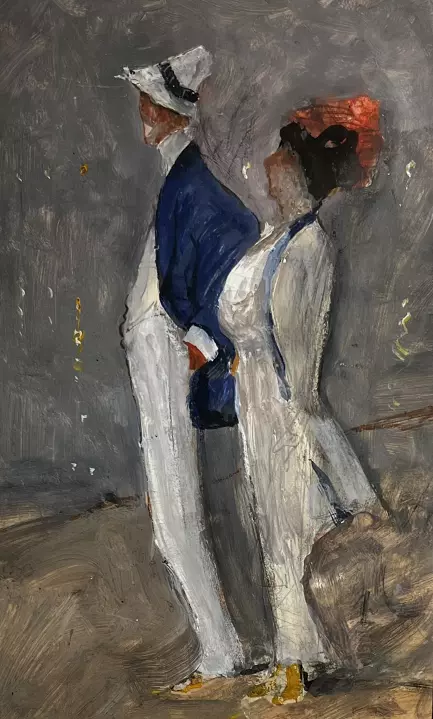 «Типы ресторанной публики», Вахрамеев Александр Иванович, художник, купить картину