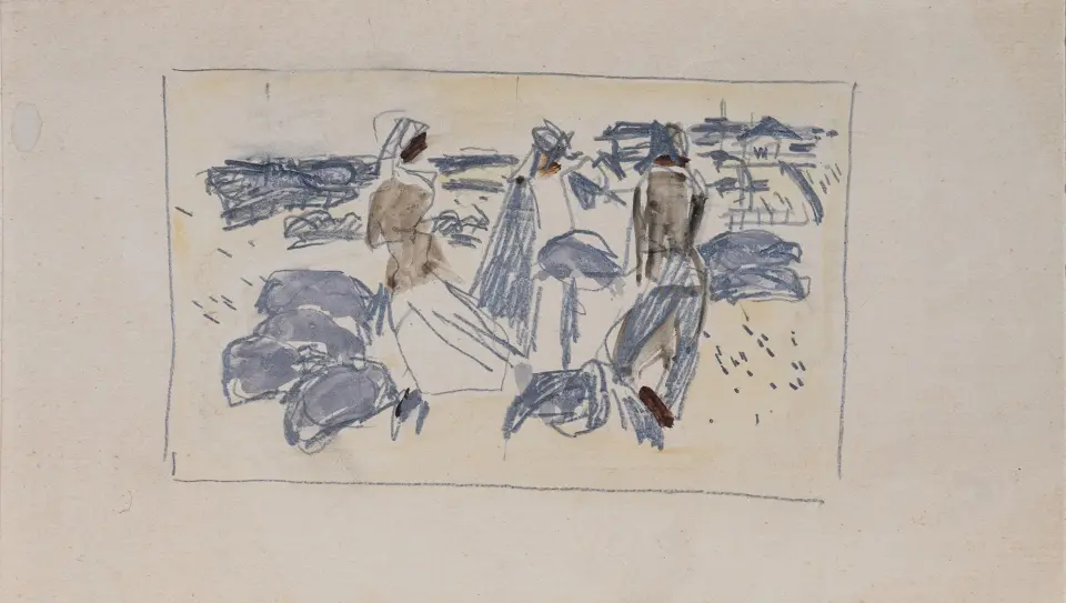 «Набросок», 1950-е г, Васильев Анатолий Ильич, художник, купить картину.