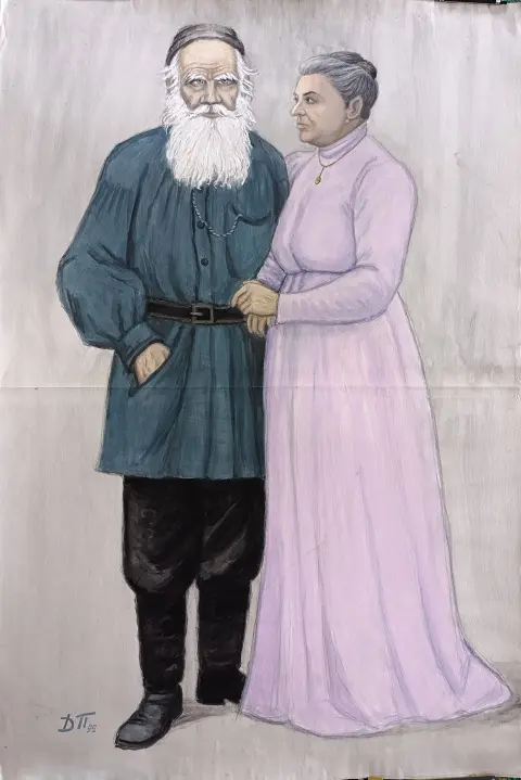 «Толстой Л.Н. и Толстая С.А.» Попов Д.Ф.