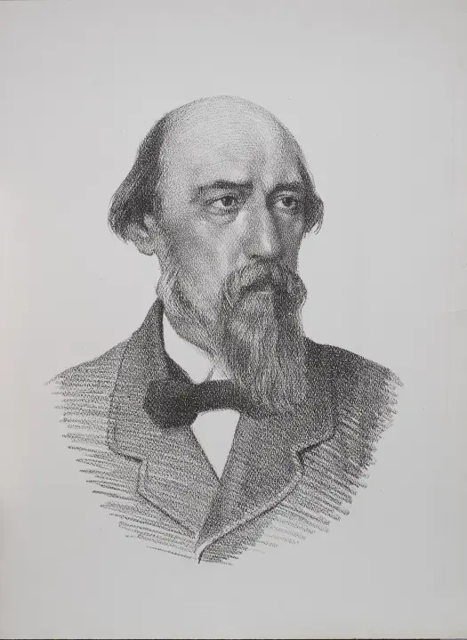 «Николай Некрасов», Н.Х., художник, купить картину.