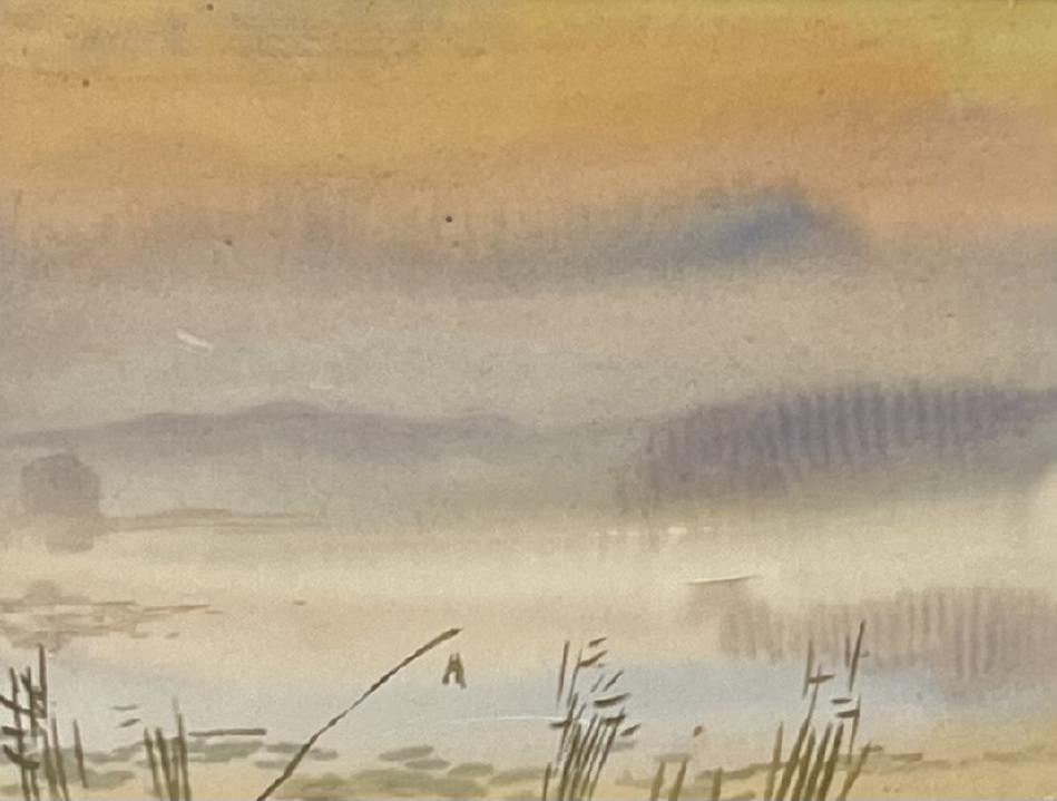 «Рассвет», В.И.Тюленев, акварель