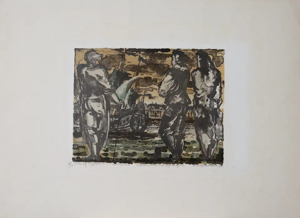 &laquo;Петербургский мотив&raquo;, 1990 г., Сперанская Елена Сергеевна, художник, купить картину.
