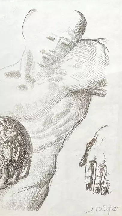 «Творец со сферой», Добровольский Александр Анатольевич, художник, купить картину