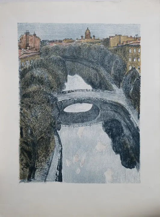 «Петербургский пейзаж», Н.Х., художник, купить картину.