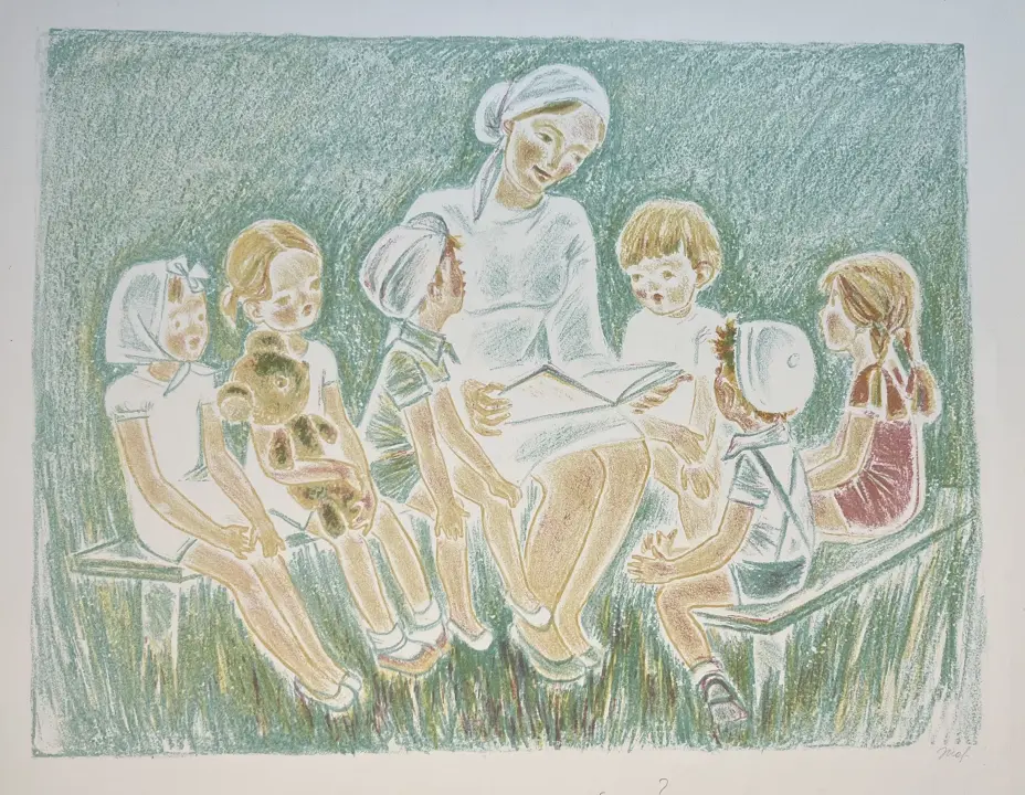 «За чтением», Жабина Тамара Алексеевна, художник, купить картину.